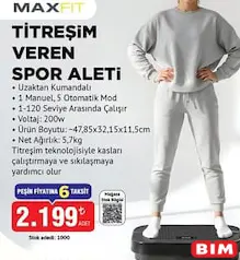 MAXFİT TİTREŞİM VEREN SPOR ALETİ indirimli fiyat MAXFİT TİTREŞİM VEREN SPOR ALETİ fiyat ve kampanya bilgisi